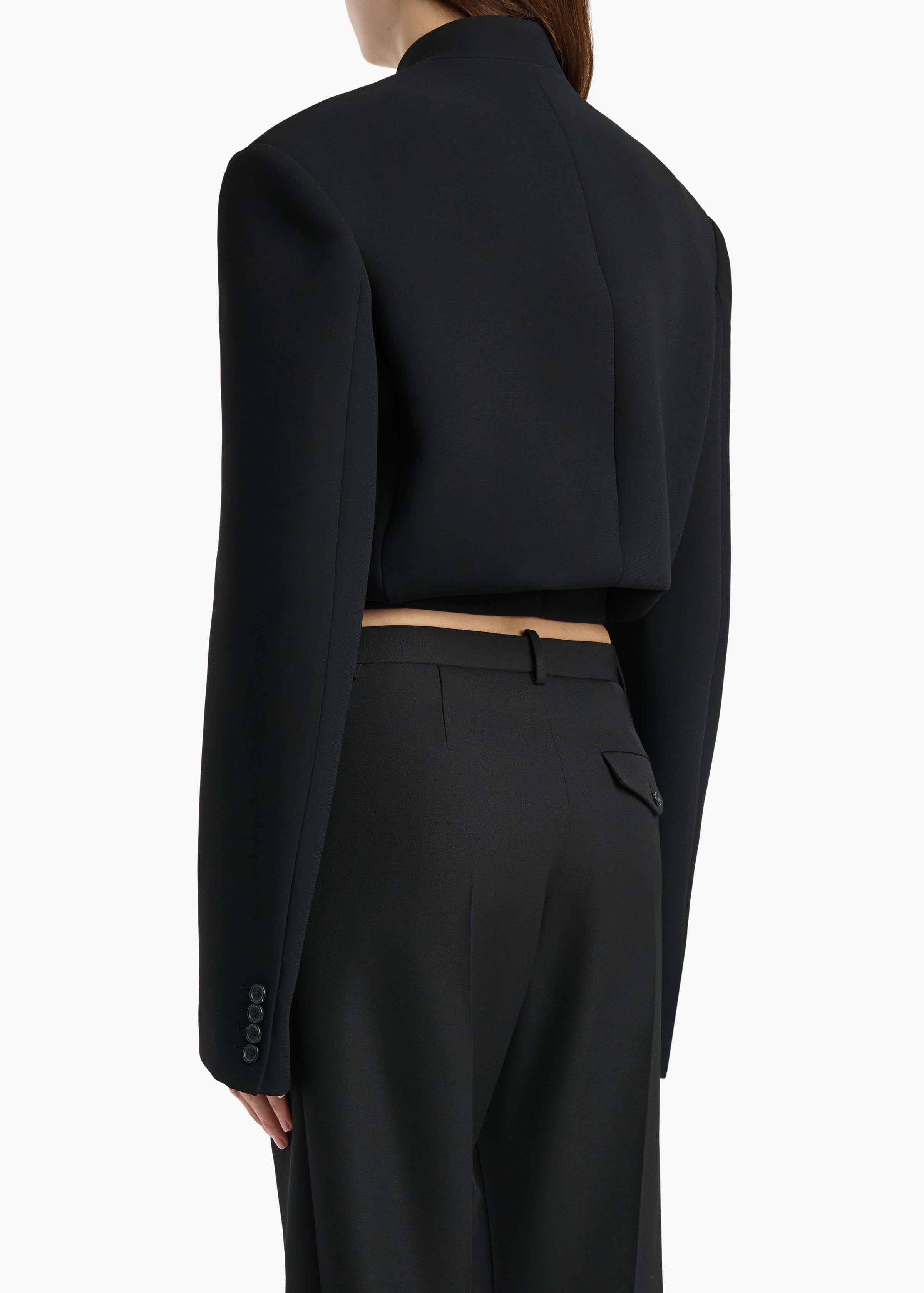KHAITE  - York Jacket with Cord Embroidery in Black
