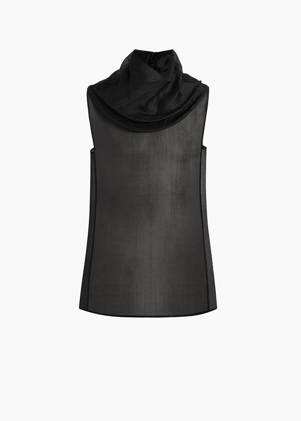 ZELDA TOP BLACK CLOUD SILK 24923031 200 GHOST
