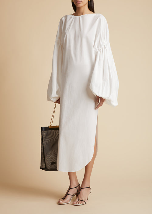 The Zelma Dress in White