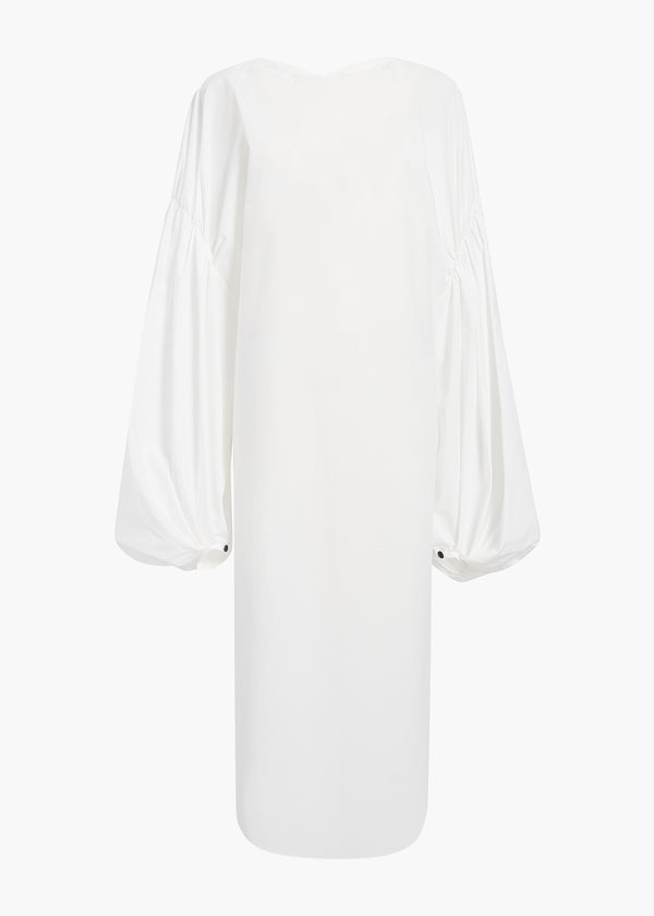 ZELMA DRESS IN WHITE FLAT