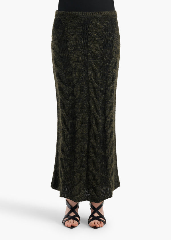 ZIVA SKIRT BLACK OLIVE MULTI 18387675 793 B