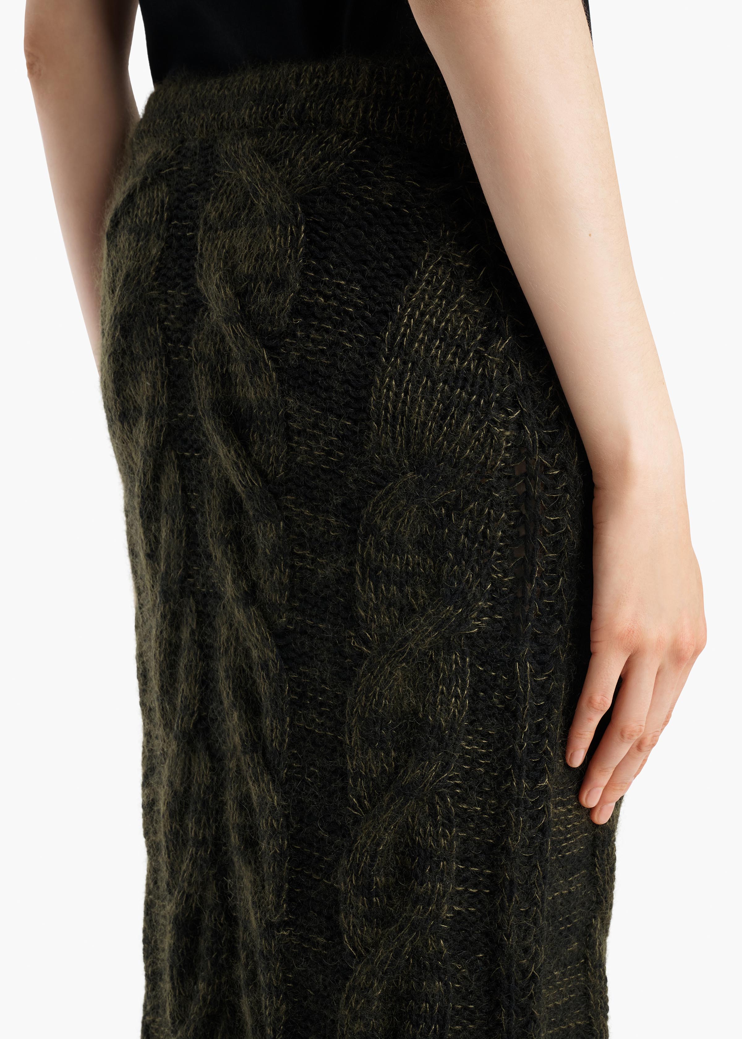 ZIVA SKIRT BLACK OLIVE MULTI 18387675 793 E