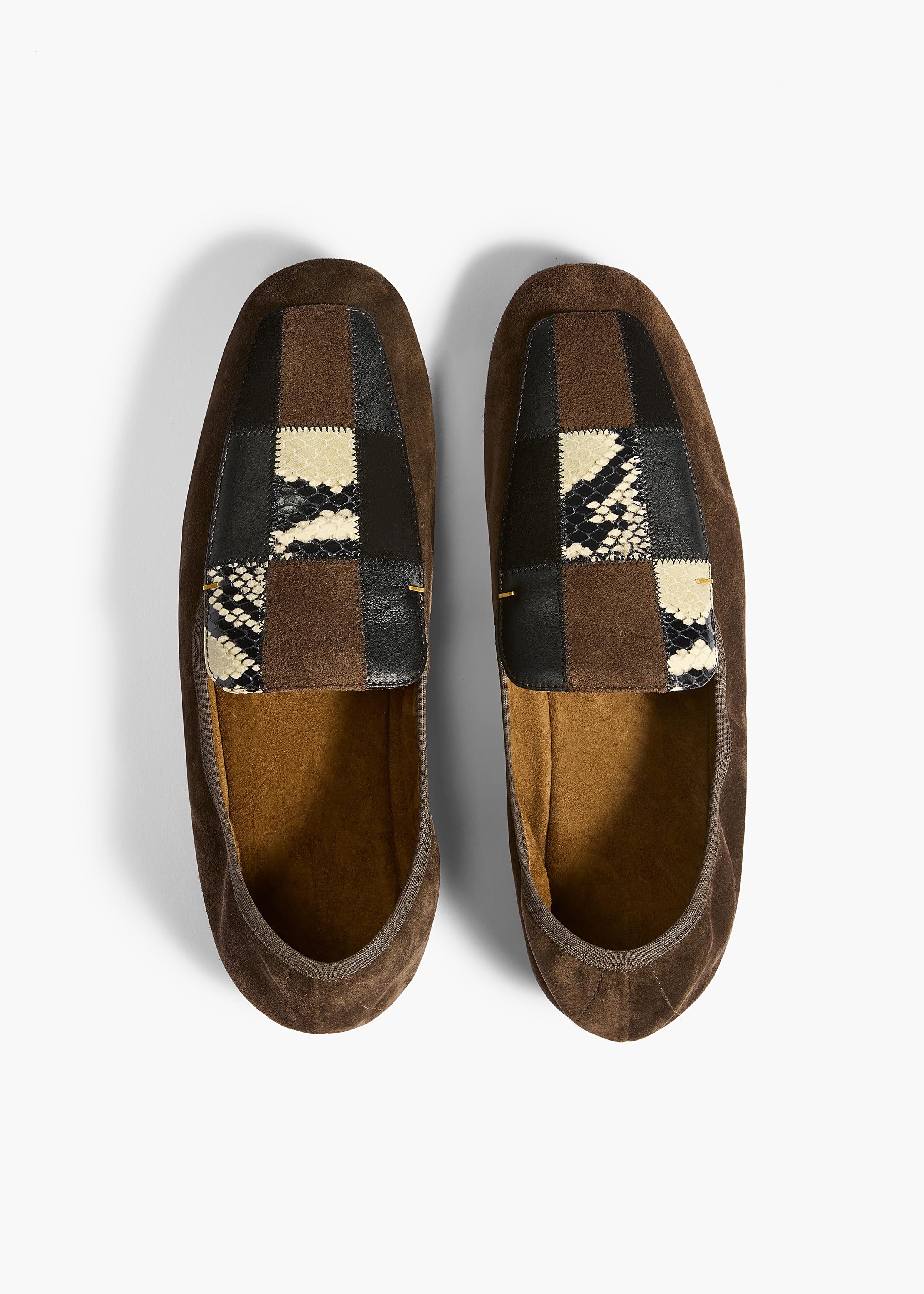 ZOE PATCHWORK FLAT CHOCOLATE F4070 1069 943 D