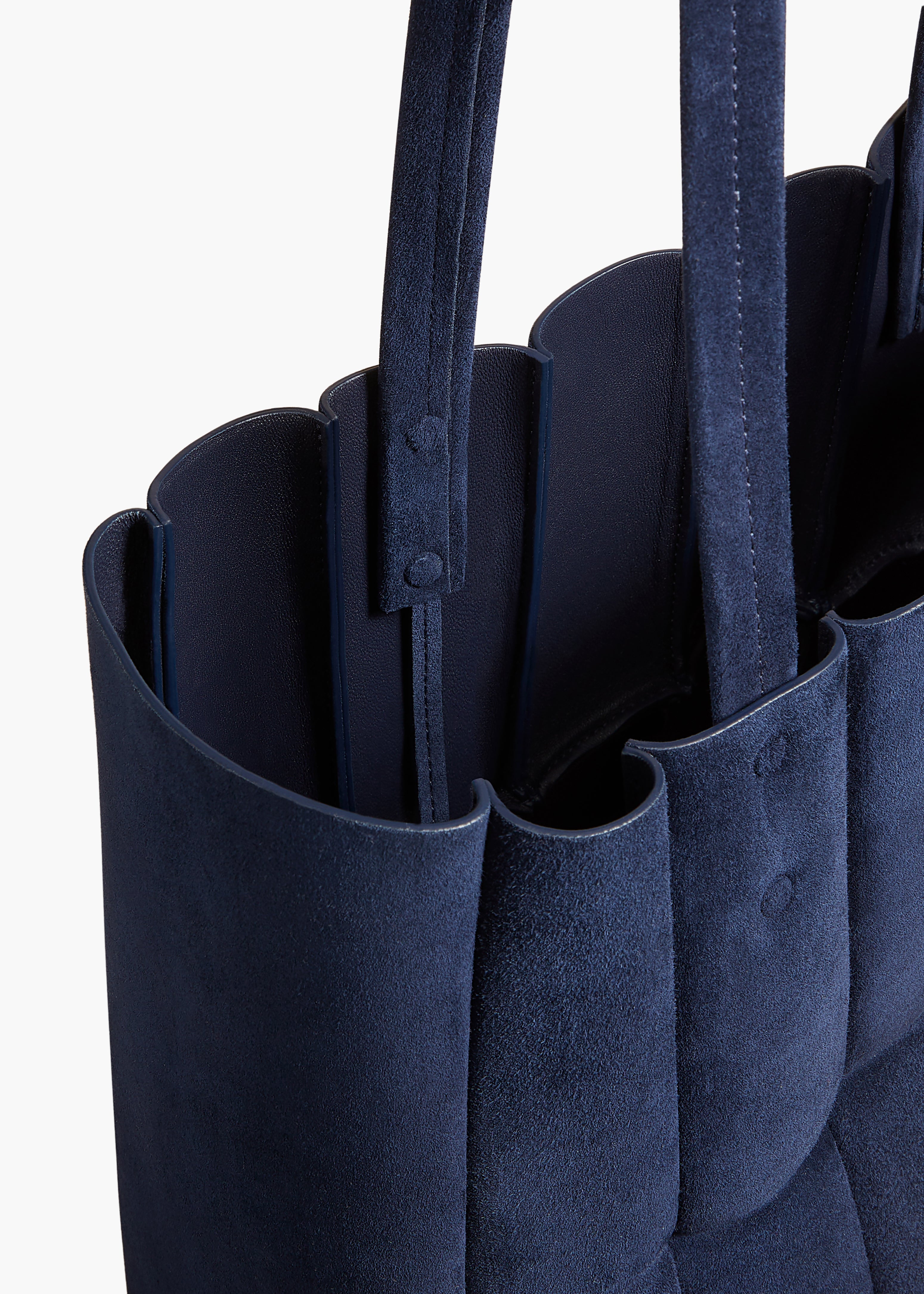 KHAITE - Zoe Tote in Midnight Suede