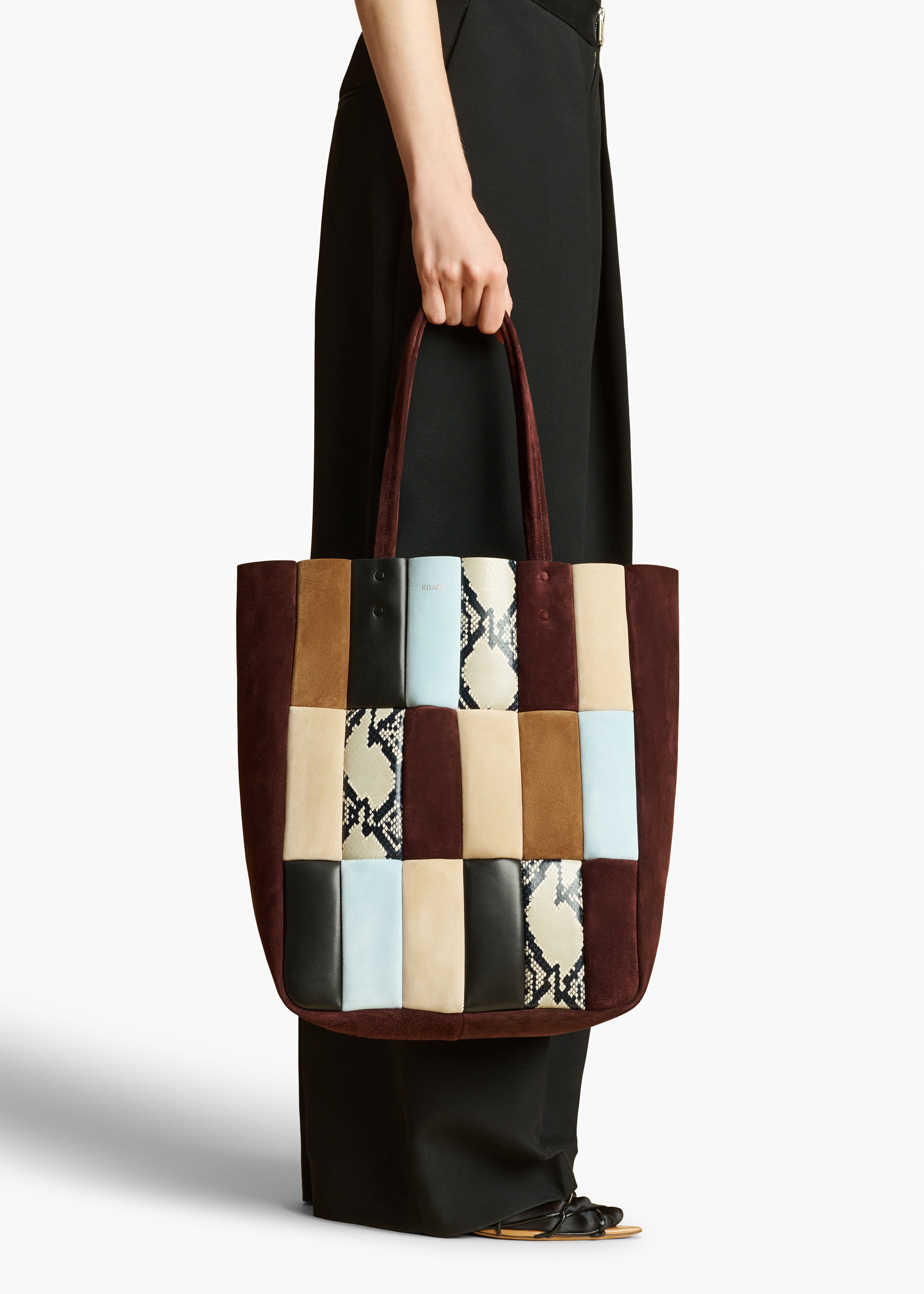 ZOE TOTE IN ROUGE NOIR MULTI COLOR STYLED VIEW