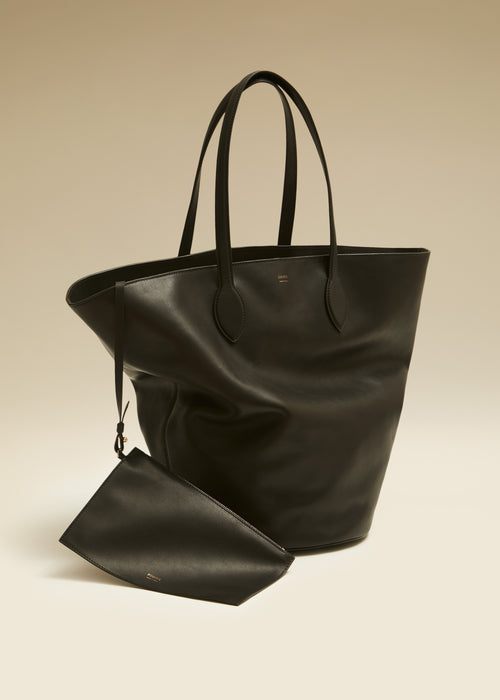 The Medium Osa Tote in Black Leather