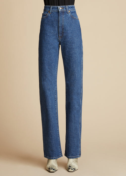 Danielle high-rise straight-leg jeans