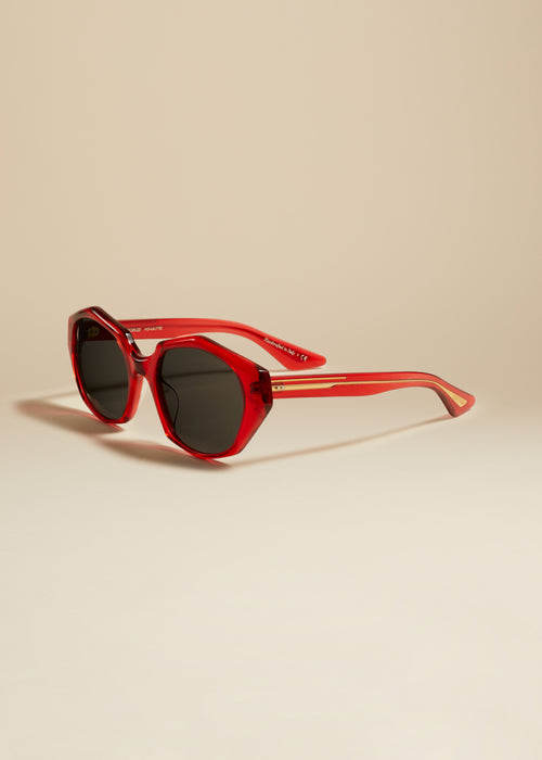 The KHAITE x Oliver Peoples 1971C in Translucent Red