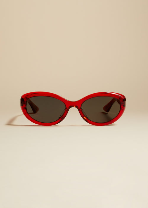The KHAITE x Oliver Peoples 1969C in Translucent Red