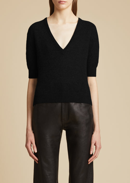 The Sierra Sweater in Black– KHAITE
